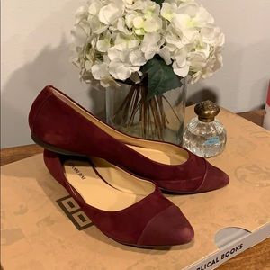 Maroon Suede Gianni Bini Flats Size 10